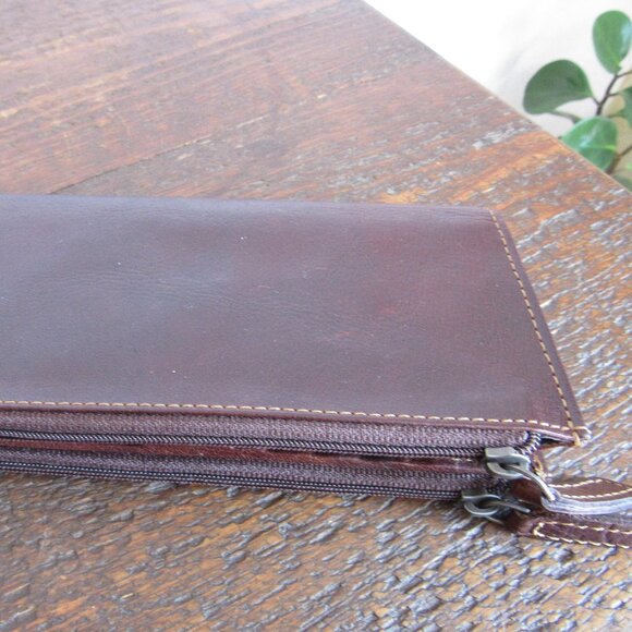 Brown Leather Jack Georges Wallet - Picture 2 of 3
